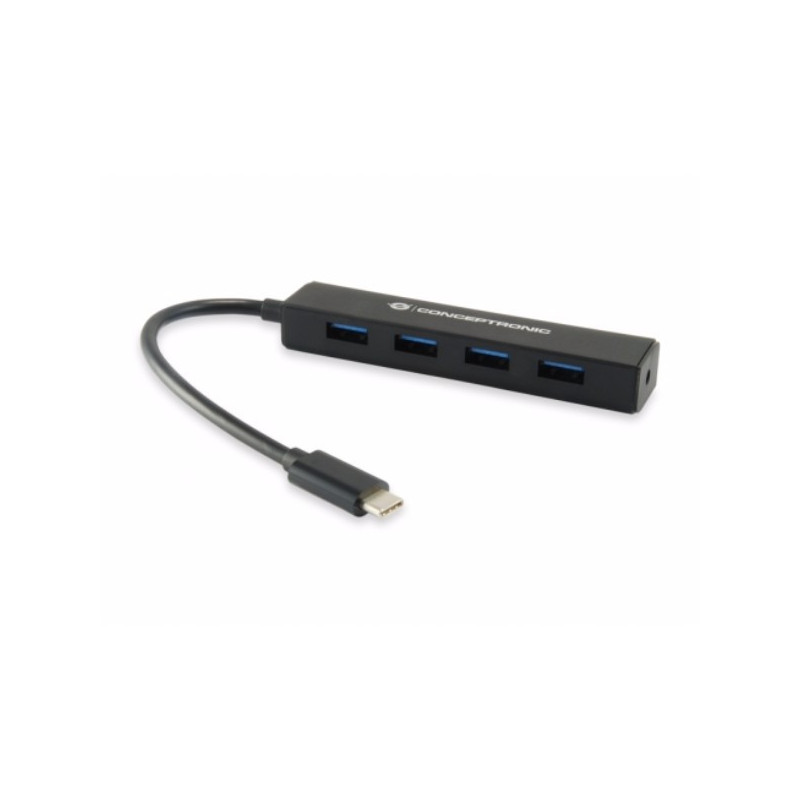 Hub usb conceptronic usb-c a 4 puertos tipo a usb 3.0