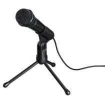 Microfono sobremesa hama mic-p35 allround jack 3.5mm con tripode cable 2.5m