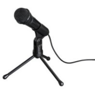 Microfono sobremesa hama mic-p35 allround jack 3.5mm con tripode cable 2.5m