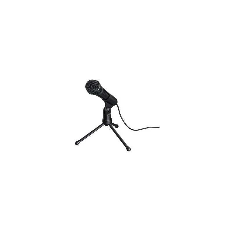 Microfono sobremesa hama mic-p35 allround jack 3.5mm con tripode cable 2.5m