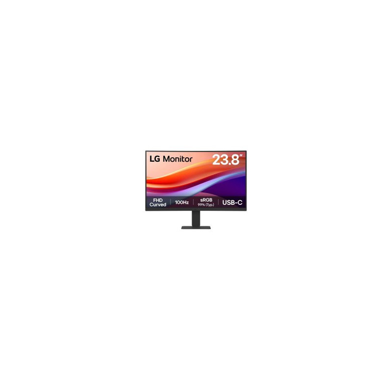Monitor 24\ curvo 1500r hdmi usb-c lg 24u421a-b fhd va, 100hz 250cd 5ms 3000:1 vesa 100x100"
