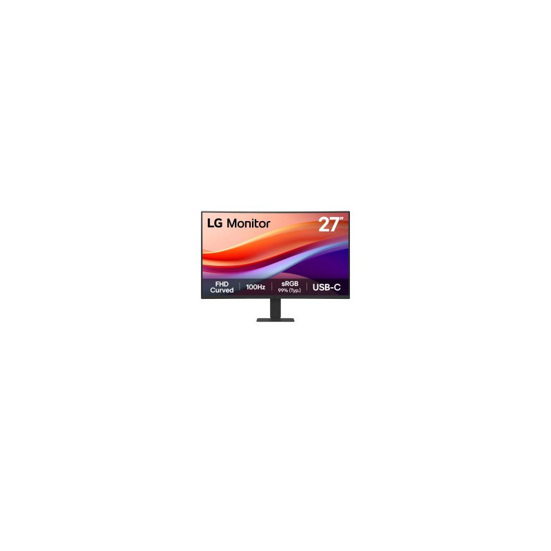 Monitor 27\ curvo 1500r hdmi usb-c lg 27u421a-b fhd va, 100hz 250cd 5ms 3000:1 vesa 100x100"