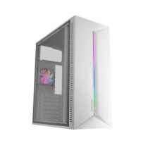 Caja atx mars gaming mcblaze cristal templado gpu 300mm 1x3.5 3x2.5 blanco