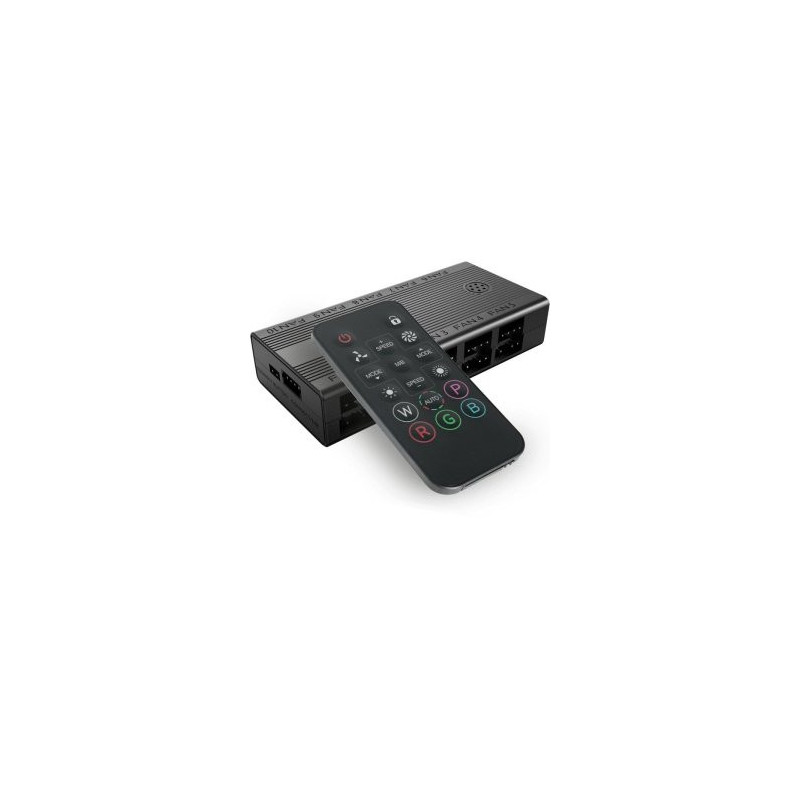 Hub ventilador interno mars gaming mfhub mando a distancia soporta 10 ventiladores pwm