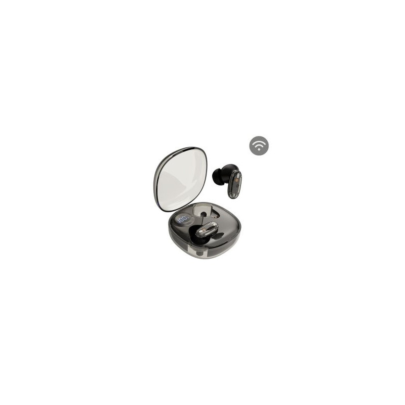 Auricular intrauditivo bluetooth mars gaming mhib2  bt5.1 tws estuche 24h bat. negro