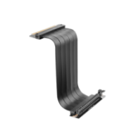 Cable riser pcie 4.0 mars gaming mcapcie40  x16 flexible negro conector 90?