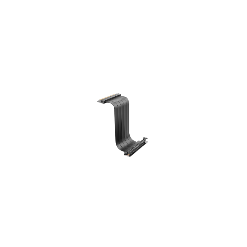 Cable riser pcie 4.0 mars gaming mcapcie40  x16 flexible negro conector 90?