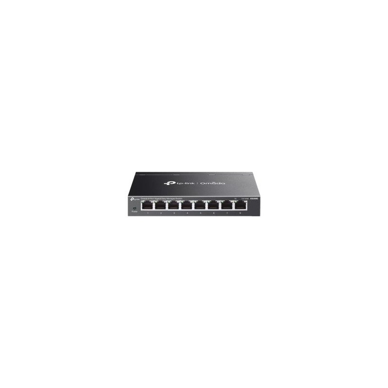 Switch semigestionable tp-link omada es208g 8p 8xlan gb metal