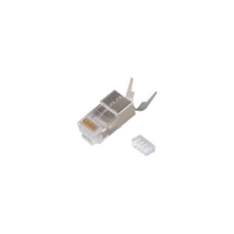 Kit 50 conectores rj45 equip categoria 8.1 apantallado 121148