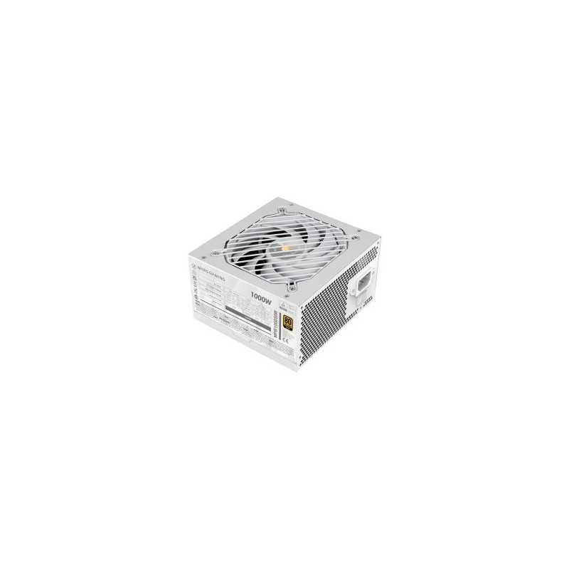 Fuente de alimentacion mars gaming 1000w atx 80+ gold 140mm silent blanco