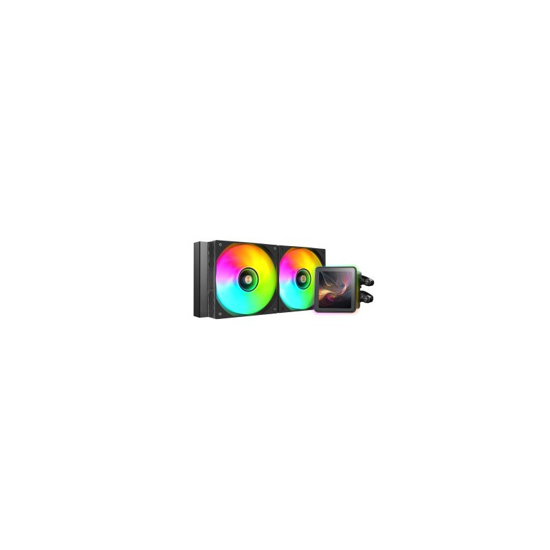 Sistema de refrigeracion liquida mars gaming mlvisionpro240 negro 2x120mm argb tpd 500w lcd