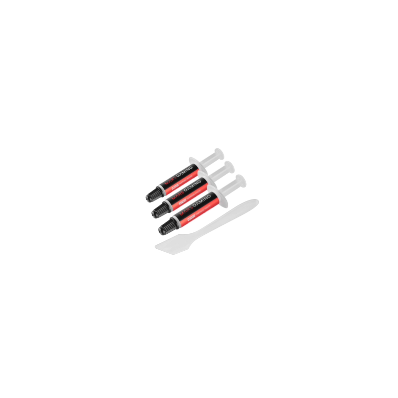 Pasta disipadora mars gaming mt0x3 pack 3 material nanotecnologico no conductor ultra eficiencia 6w