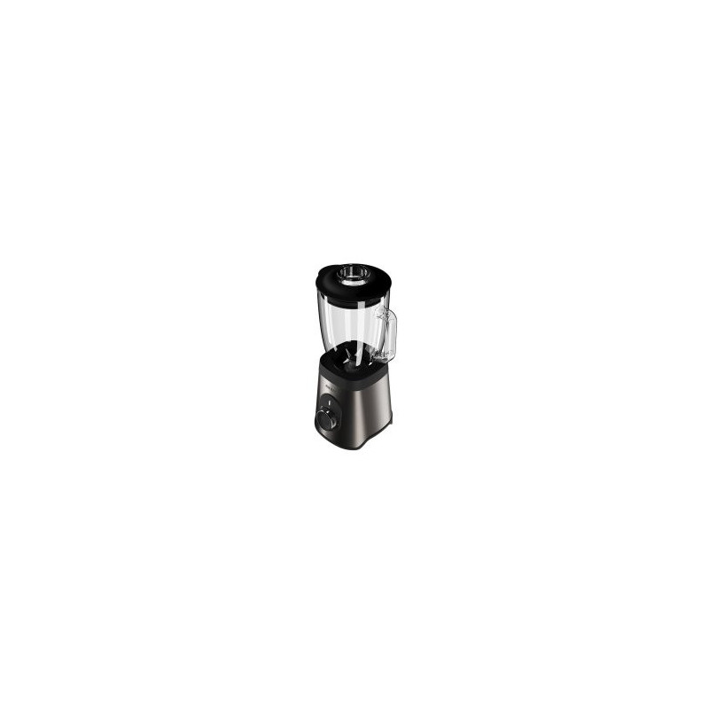 Batidora de vaso aiwa saberu 1500w 2 velocidades 6 cuchillas satoku vaso cristal 1,5l negro