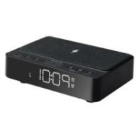 Radio despertador aiwa cr-30bk carga inalambrica 5w usb fm led regulable