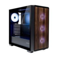 Caja atx unyka revelat madeira black 2x3.5\ 2x2.5\" 2xusb3.0 1xusb-c gpu 425mm frontal madera"