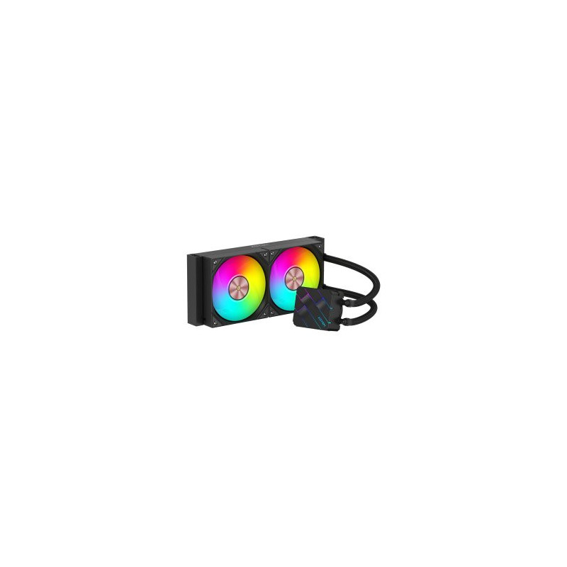 Sistema de refrigeracion liquida abysm ab324013 oceanic tide 240 negro argb dual fan intel amd