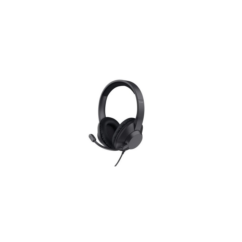 Headset usb-c trust ayda max color negro cable 1,8m adaptador usb-c a usb-a enc