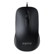 Mouse approx appxm100 cable 1.45 1000 dpi 3 botones color negro