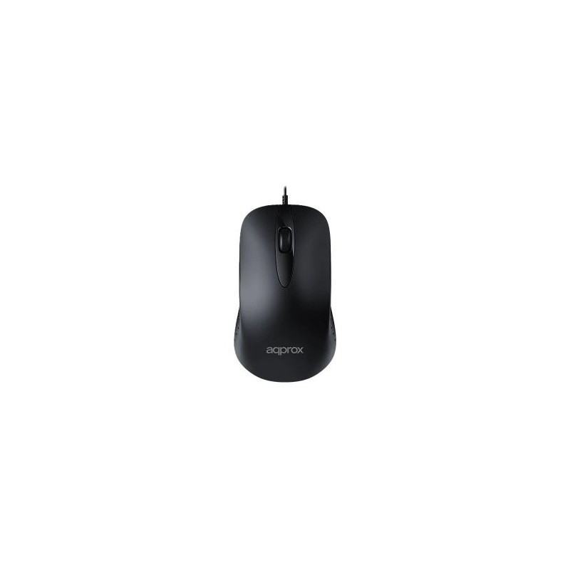 Mouse approx appxm100 cable 1.45 1000 dpi 3 botones color negro