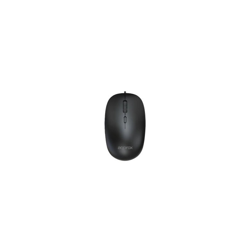 Mouse approx appxm150 cable 1.35 1600 dpi ajustables 4 botones color negro