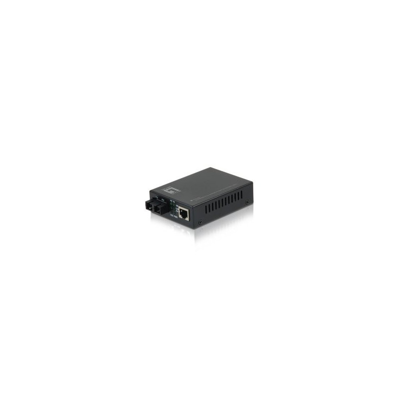 Conversor fibra optica level one 10/100tx a 100base-fx sc (40km)