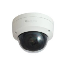 Camara exterior ip level one fcs-3403 gemini fija domo 4mp h.265 ip67 poe cms
