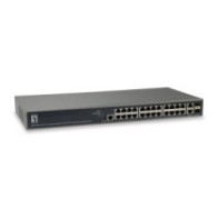 Switch gestionable levelone l3 gep-2682 26p 24xgb poe 2x rj45/sfp 370w