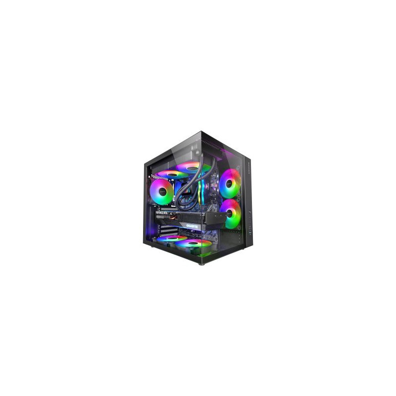 Caja atx cube mars gaming mcvone negra cristal continuo gpu 334mm 1x3.5 2x2.5