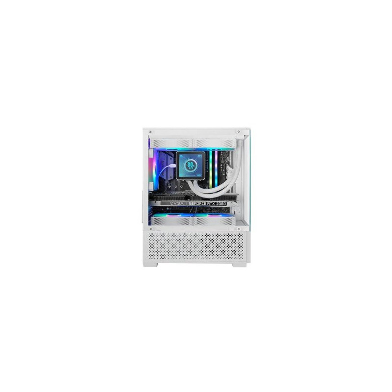 Caja microatx gaming mars gaming mc-se2w blanco cristal continuo gpu 290mm 1x3.5 2x2.5