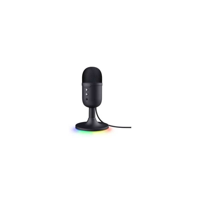 Microfono trust gxt 234 yunix negro usb cable 180cm rgb salida auriculares boton mute