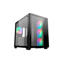 Caja atx abysm danube sava 285 black 1x3.5\ 2x2.5\" usb-c gpu max 410mm"
