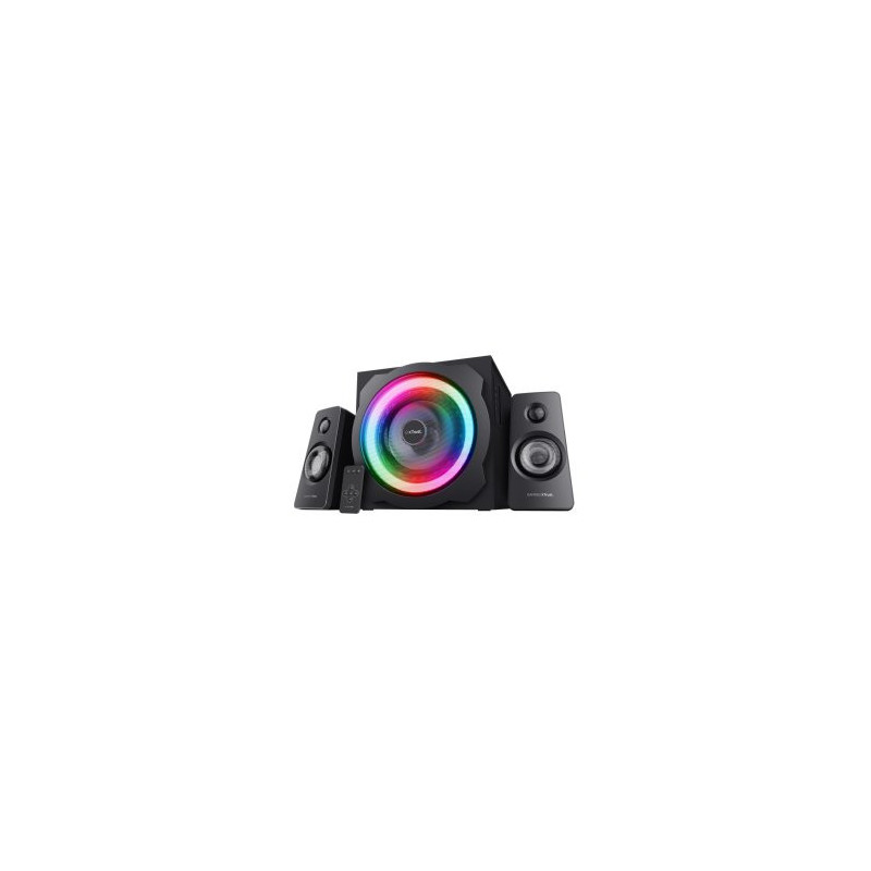 Altavoces 2.1 trust gxt 629 tytan rgb 60w rms ir remote jack 3.5 color negro