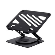 Soporte de portatil trust zeff metalico color negro plegable giratorio hasta 16\ 10kg"