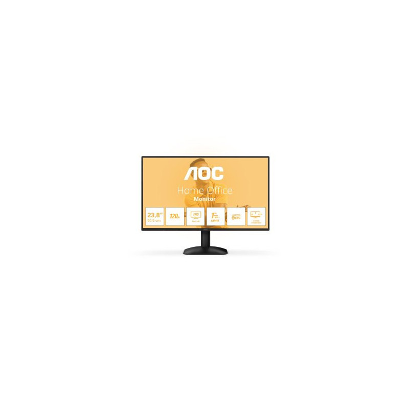 Monitor 24\ hdmi vga aoc 24b31h ips fhd 1ms 120hz vesa 100x100 negro"