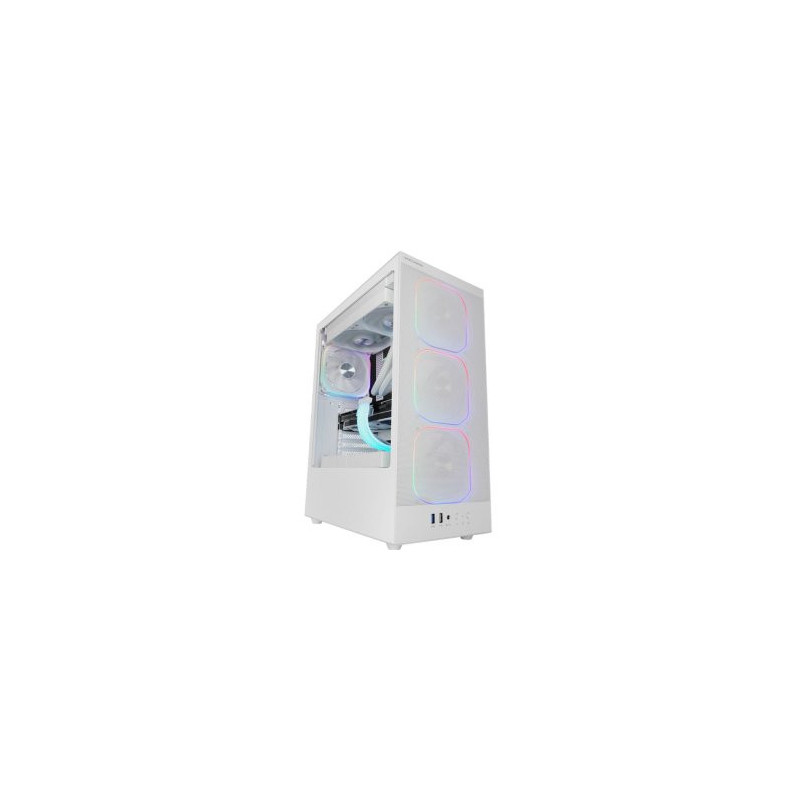 Caja atx mars gaming mcnebulaw lateral cristal templado frontal mesh gpu 302mm blanco