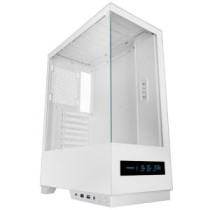 Caja atx mars gaming mcpulsarw doble cristal templado lcd frontal gpu 332mm blanco