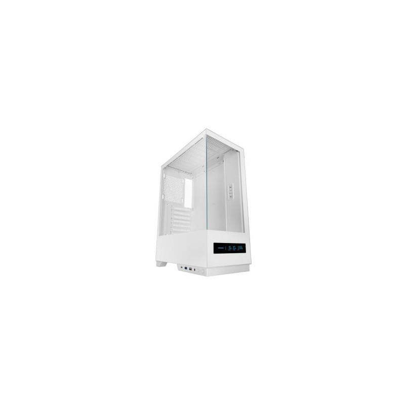 Caja atx mars gaming mcpulsarw doble cristal templado lcd frontal gpu 332mm blanco