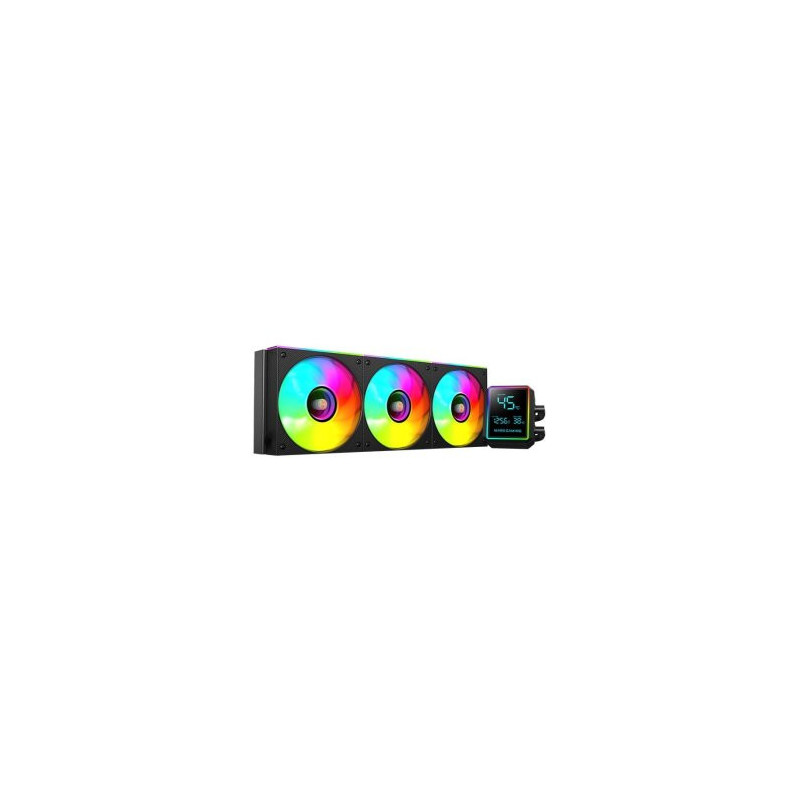 Sistema de refrigeracion liquida mars gaming mllcdpro360 3x120mm argb 600w tdp pantalla lcd negro