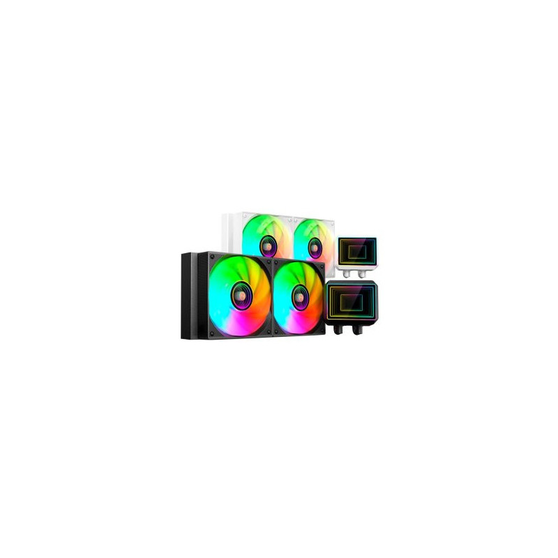 Sistema de refrigeracion liquida mars gaming ml-two240 2x120mm argb 450w tdp color negro