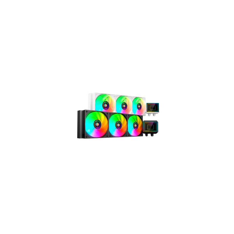 Sistema de refrigeracion liquida mars gaming ml-two360 3x120mm argb 600w tdp color negro
