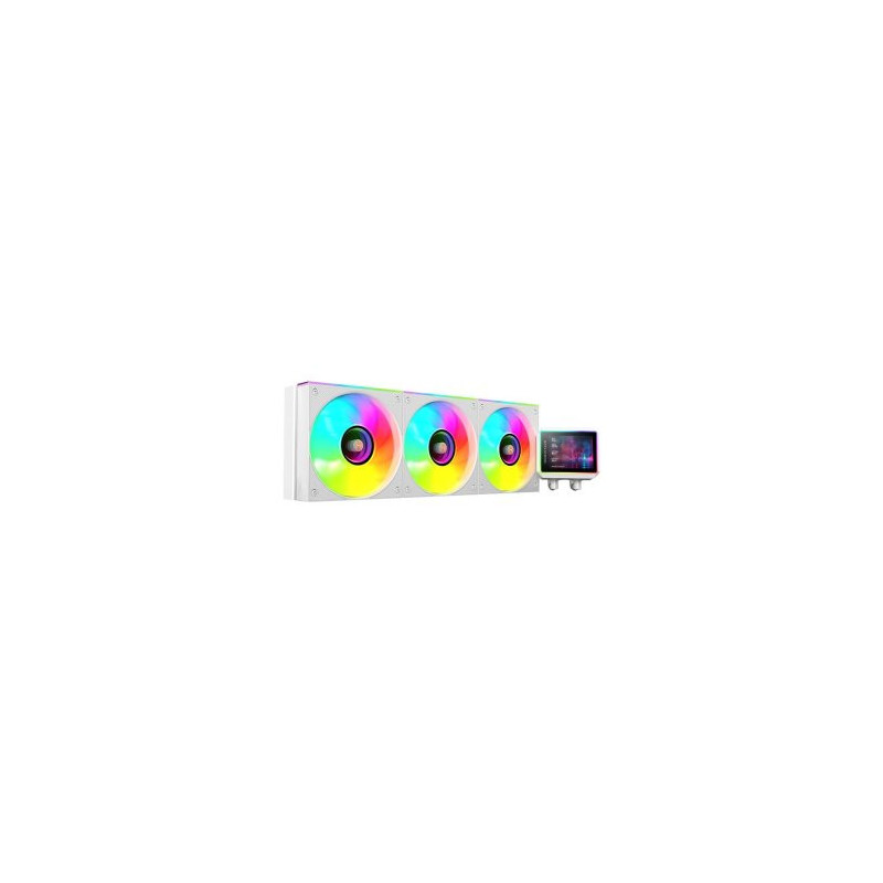 Sistema de refrigeracion liquida mars gaming mlvisionii360w blanco 3x120mm argb tpd 600w pantalla