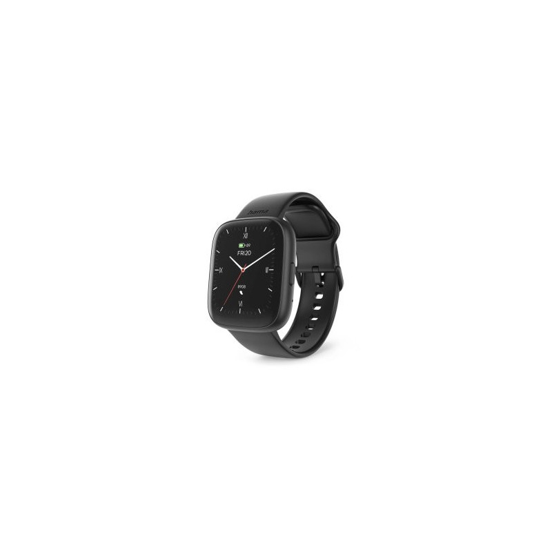 Smartwatch hama 4000 lcd 1.65\ ip68 diferentes sensores salud negro"