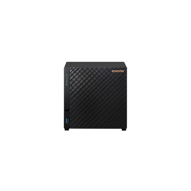 Servidor nas asustor drivestor 2 gen2 as1204t 4 bahias quard-core 1.7ghz 2.5gbe  1gb ddr4 3xusb 3,0