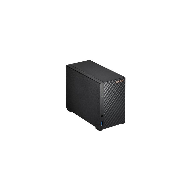 Servidor nas asustor drivestor 2 gen2 as1202t 2 bahias quard-core 1.7ghz 2.5gbe  1gb ddr4 3xusb 3,0