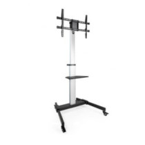 Soporte de suelo con ruedas tooq fs1886m-b para pantallas de 37\-86\" max. 50kg vesa max. 1000x600"