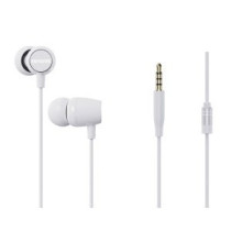 Auricular intrauditivo aiwa estm-20wh altavoz neodimio 10mm cable sin enredos microfono aluminio