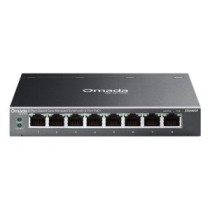Switch semigestionable tp-link omada es208gp 8p 8xlan 1gb poe+ metal