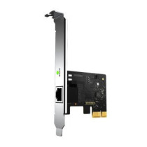 Tarjeta de red pcie gigabit mercusys incluye soporte estandar y de perfil bajo