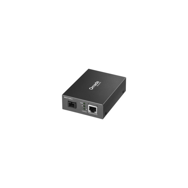 Convertidor fibra tp-link mc211cs-2 rj45 eth a fibra monomodo sc 1gb fullduplex hasta 2km