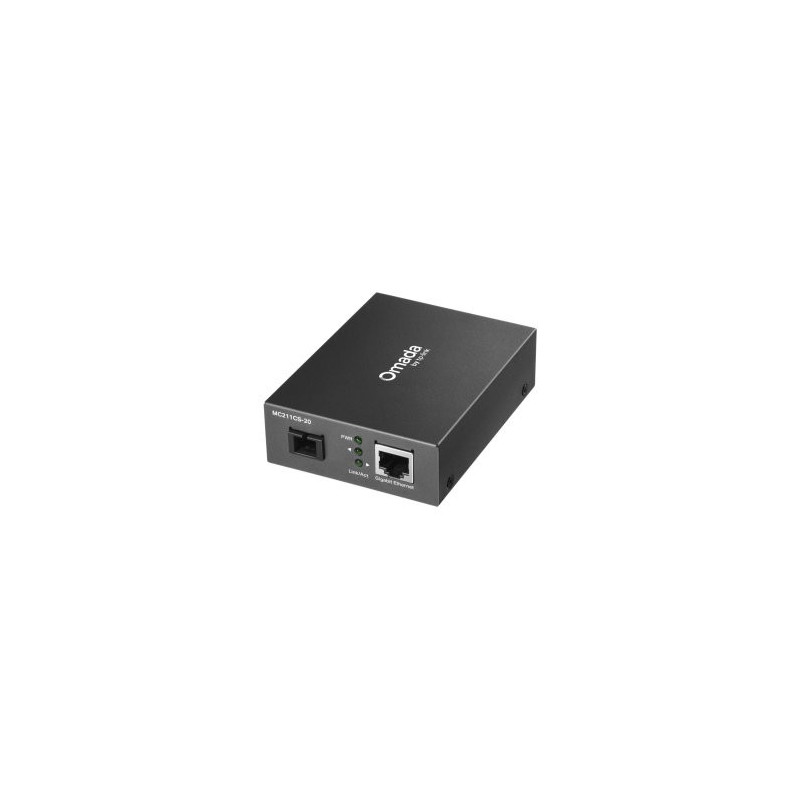 Convertidor fibra tp-link mc211cs-20 rj45 eth a fibra monomodo sc 1gb fullduplex hasta 20km